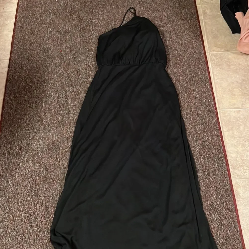 Alfred sung black maxi dress 2‎ - Picture 4 of 9